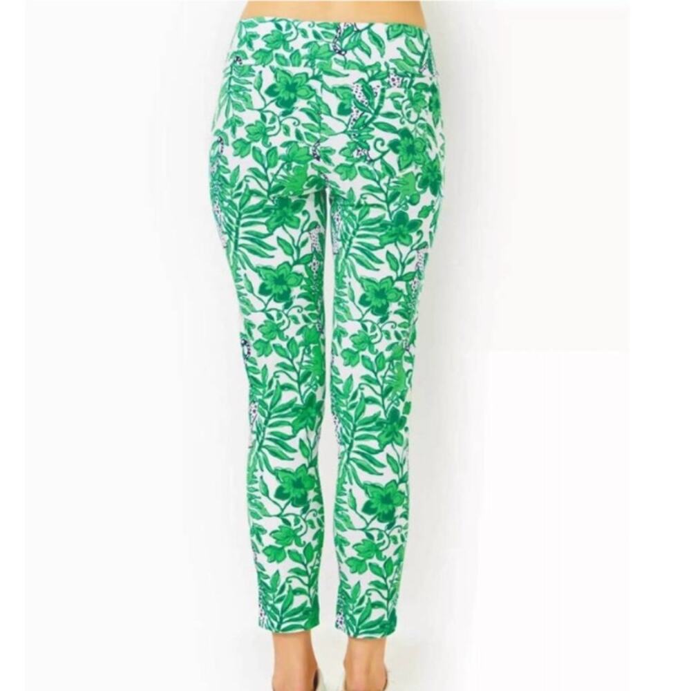 Luxletic Lilly Pulitzer | Fiddle Leaf Green Lil Escape Plan Corso Golf Pants | 8 - Picture 2 of 12